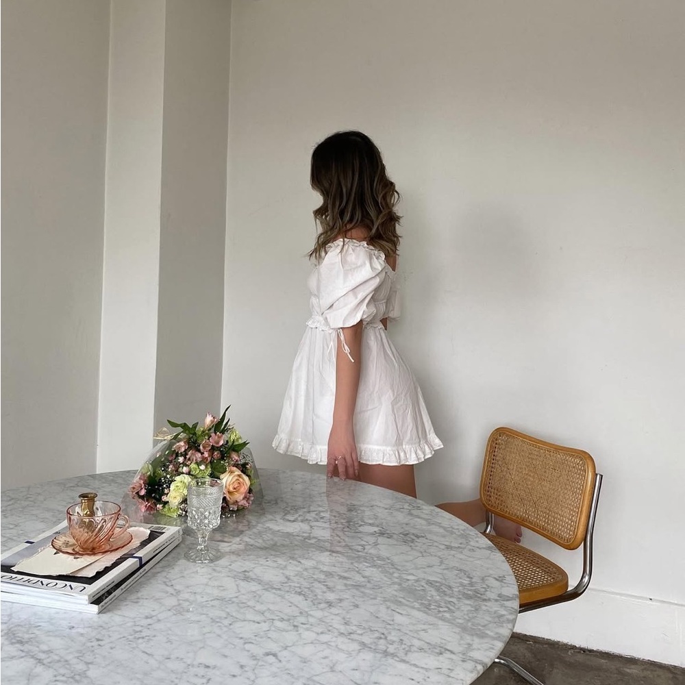 White cotton dress